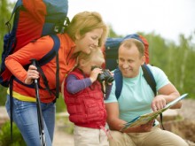 family camping holiday