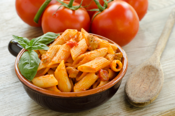 tomato pasta and cheese melt