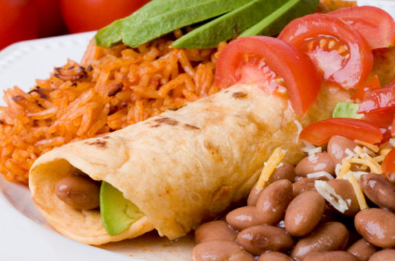 Spicy Bean Burritos meal planner