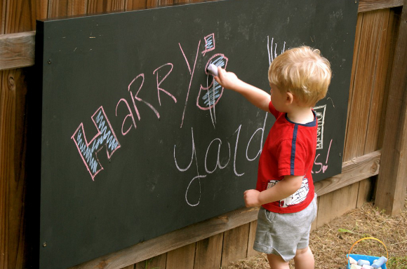 homemade blackboard