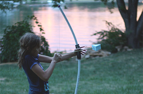 make a homemade bow and arrow
