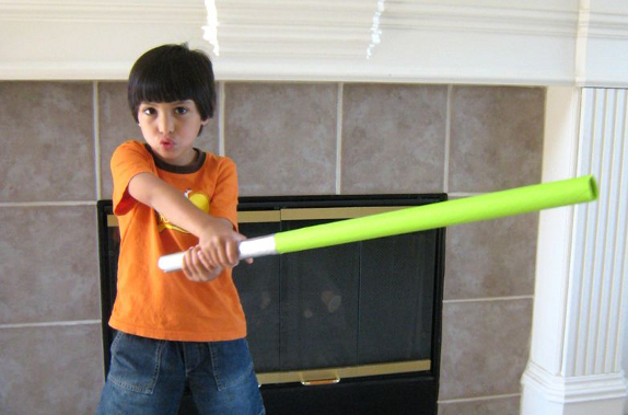 make a homemade lightsaber