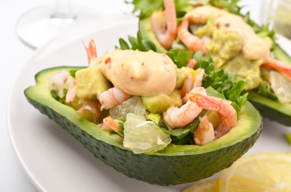 avocado prawn mealplan
