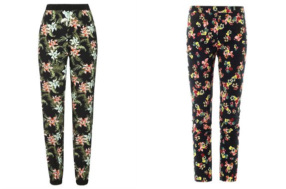 summer fashion print trousers