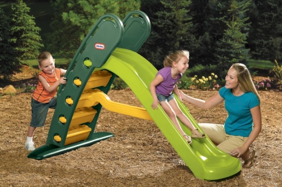 little tikes green slide