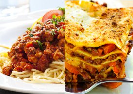 two meals in one spag bol lasagne