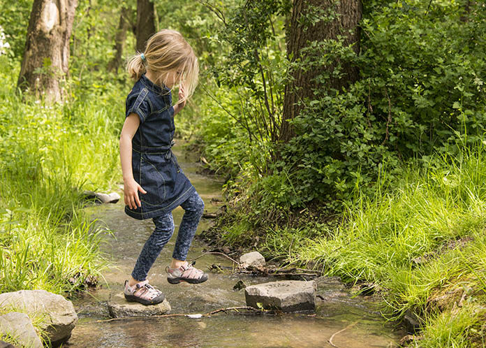 Child in the forest